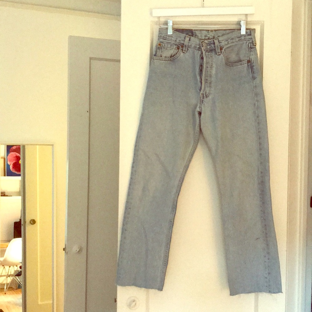 Vintage 501 Levi light wash soft worn delicious